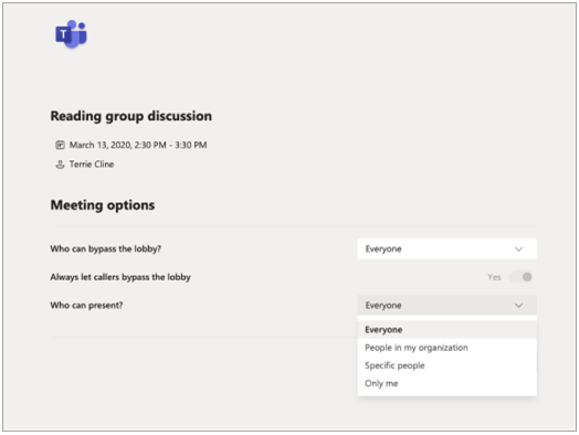 Microsoft Teams meetings with LMS integration 